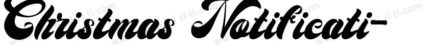 Christmas Notificati字体转换